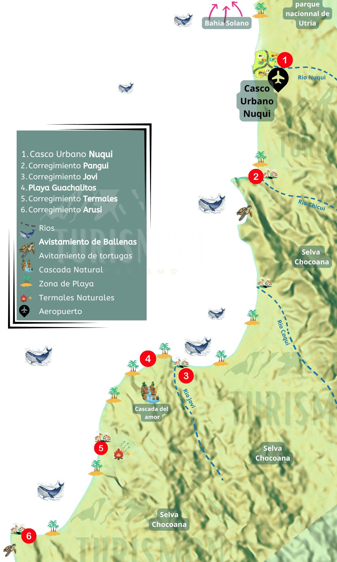 Nuqui y Bahia Solano - Temporada de Ballenas